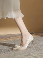 【0299】 Flower High Heel Pumps Shoes