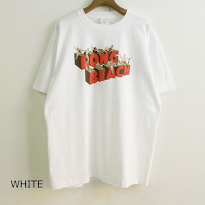 KHA:KI カーキ　MIL-20SCS210　VINTAGE  TEE　ヴィンテージ風Tシャツ　“LONG BEACH & FRIENDS"