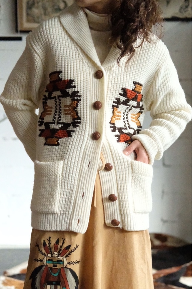 Vintage miller native pattern Cowichan sweater