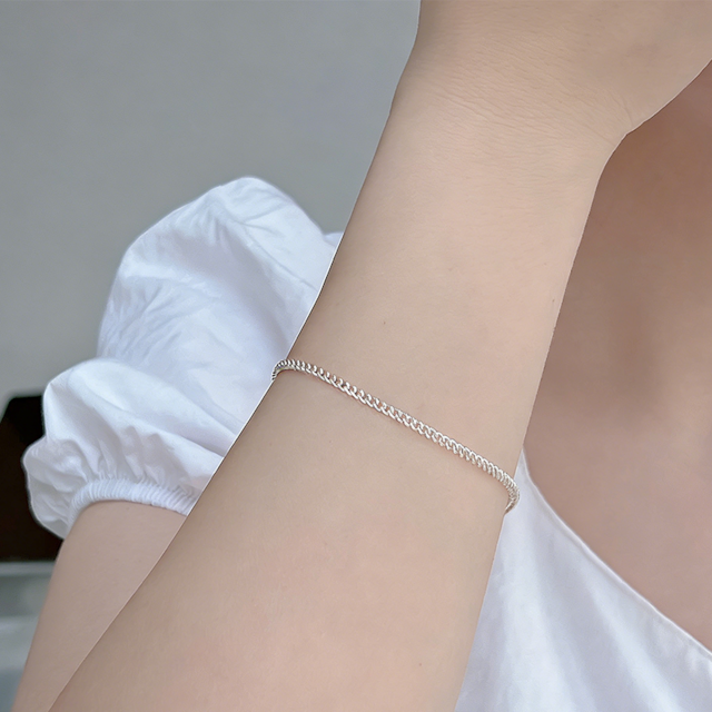 DAFシルバーのカップルブレスレット Mサイズ