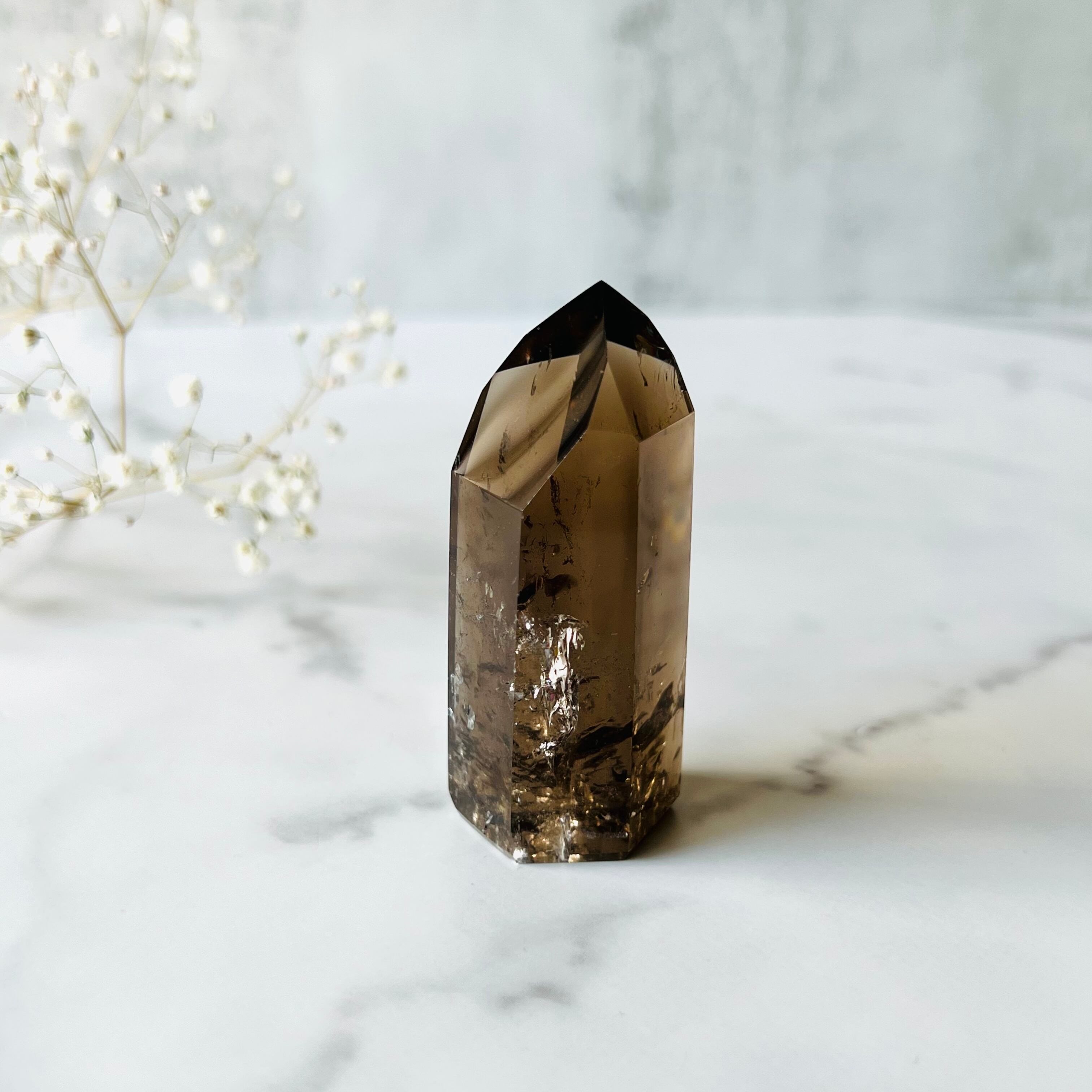 ブラジルバイーア州産 スモーキークォーツポイント | Mt.Sophia 天然石