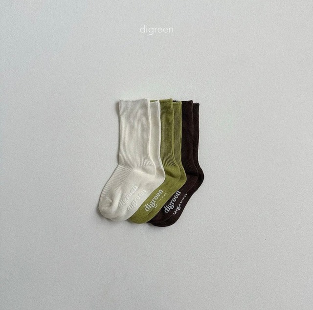 digreen /  light green socks (3P set)
