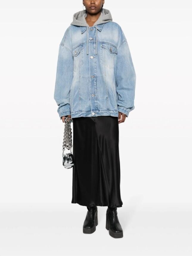 フード付きデニムジャケット By:VETEMENTS(ヴェトモン) | Pay ID フード付きデニムジャケット By:VETEMENTS(ヴェトモン) | Pay ID