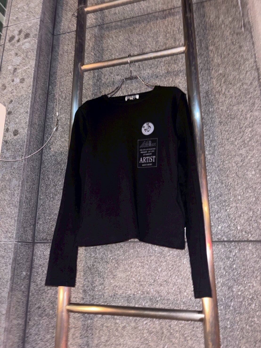 【レア】98年 初期タグ LAD MUSICIAN スネークデザイン ロンT 初期 90s LAD MUSICIAN 1998-1999A/W ”Present Jet City” with pocket
