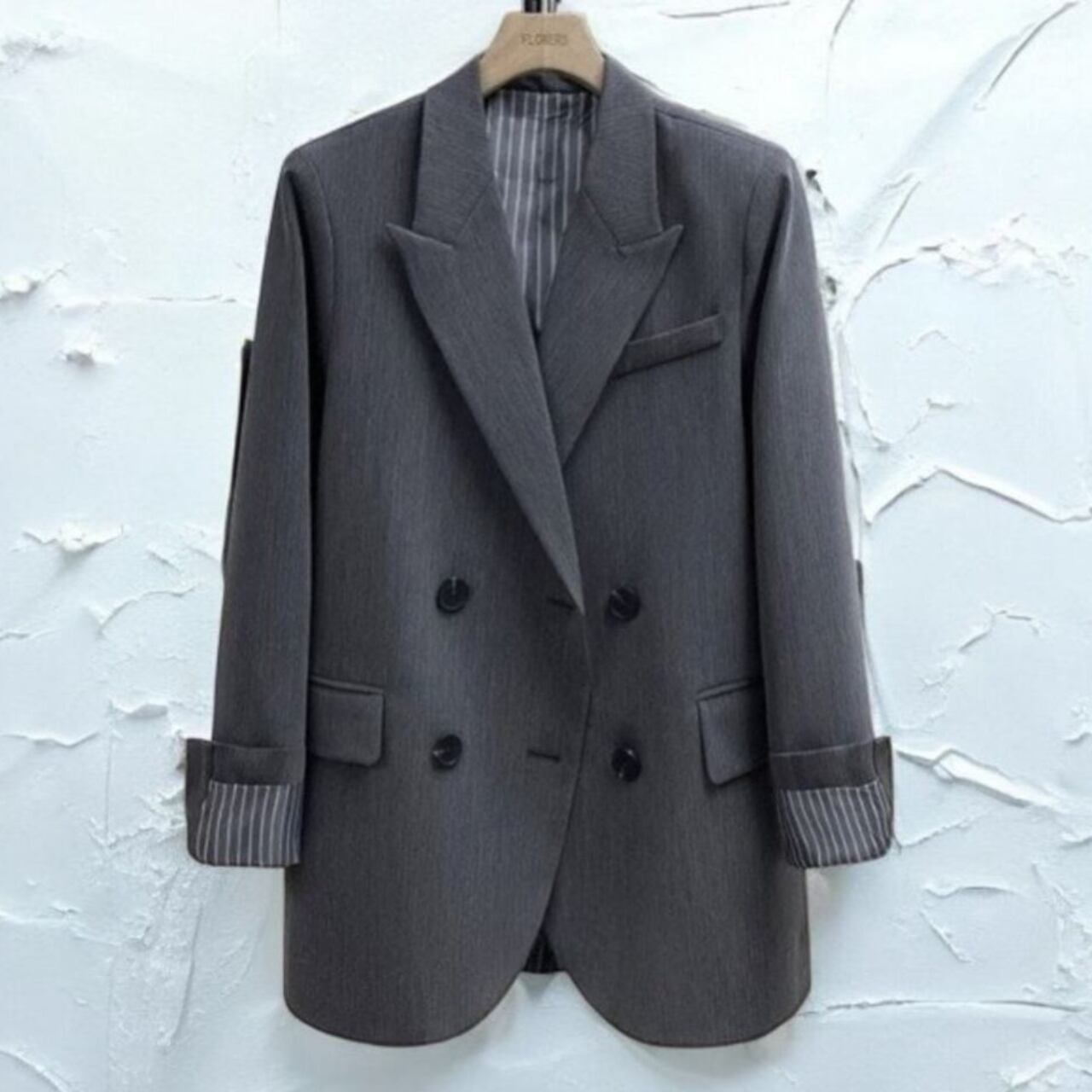 ON・OFF兼用☆大人きれいめダブルテーラードジャケット JC0025