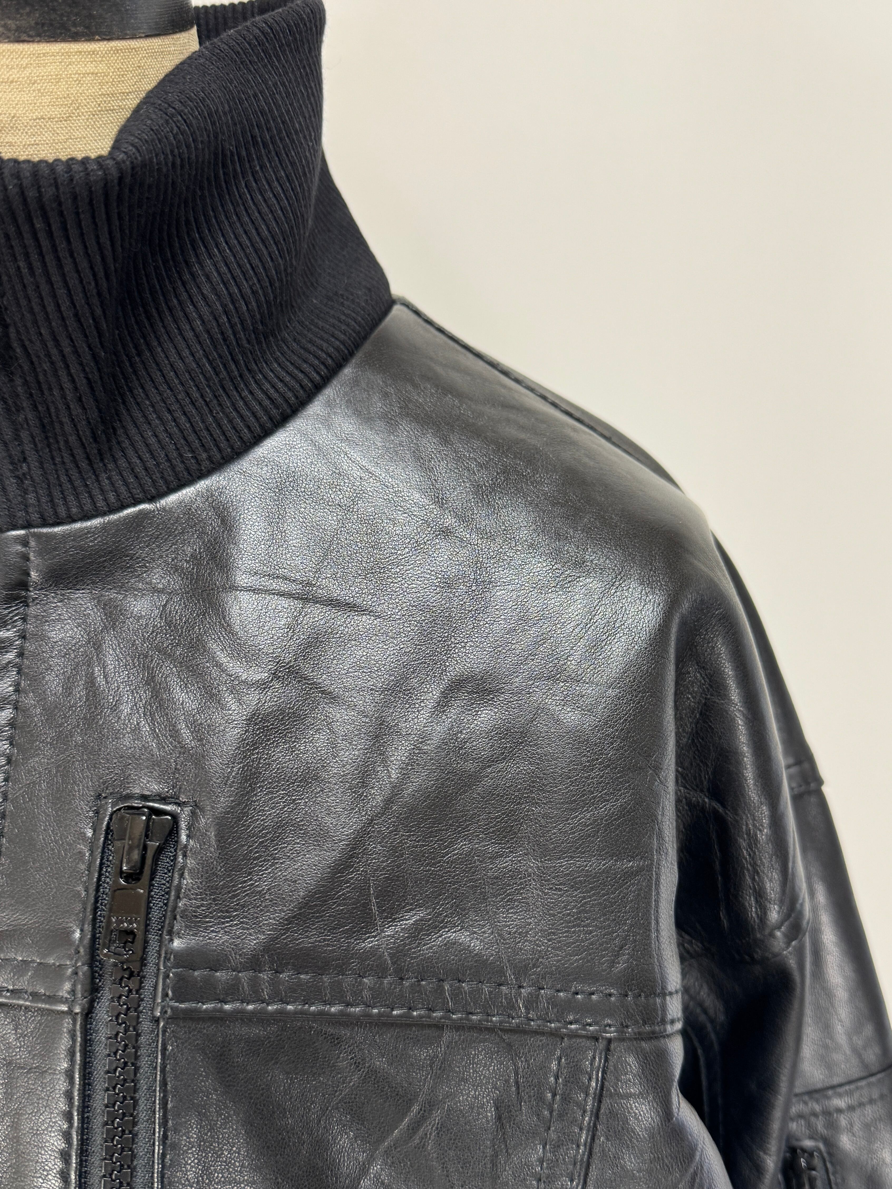 G.F.Military Leather JKT | yoused