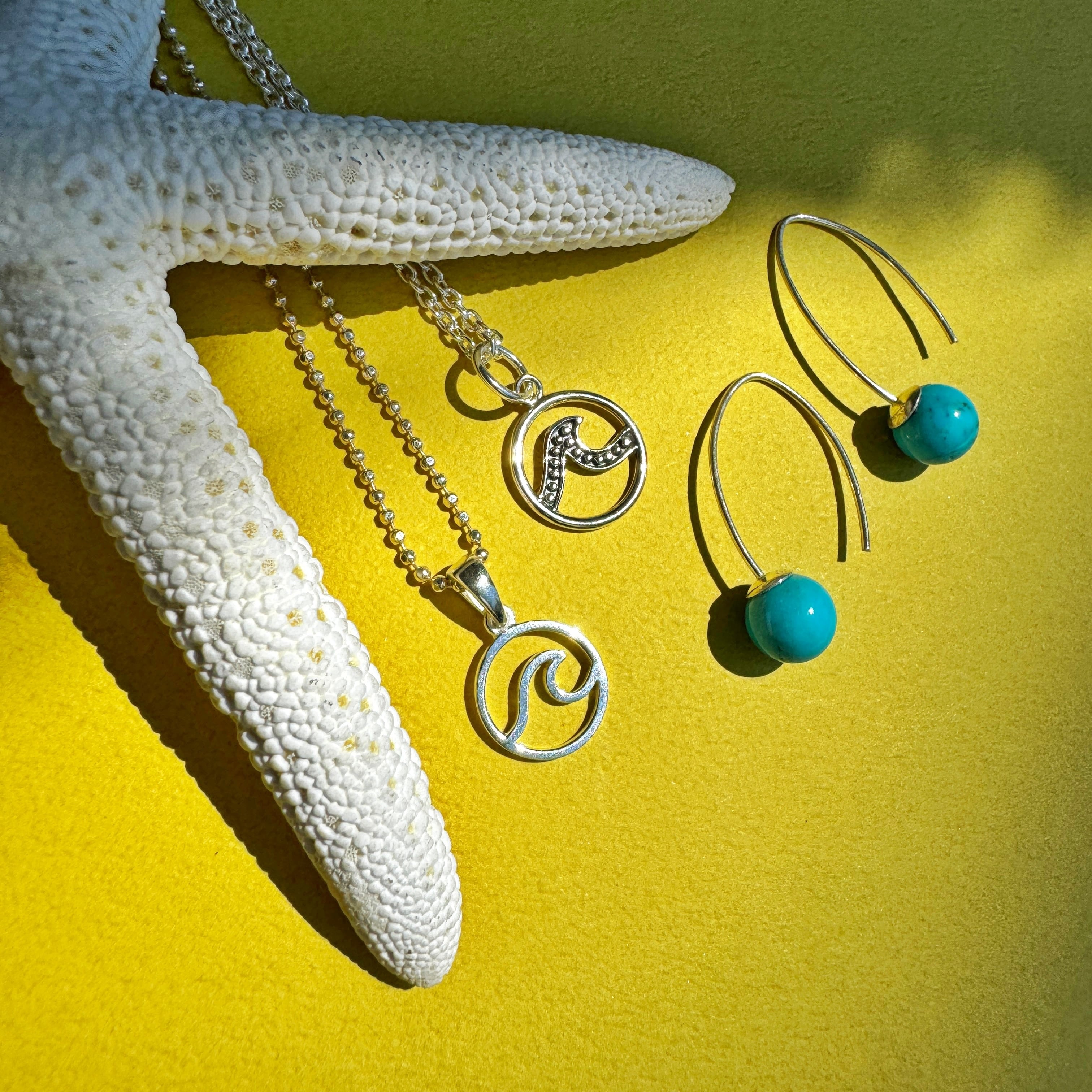 横顔 ビューティー ターコイズ ピアス | Marea(マレア) byリトル