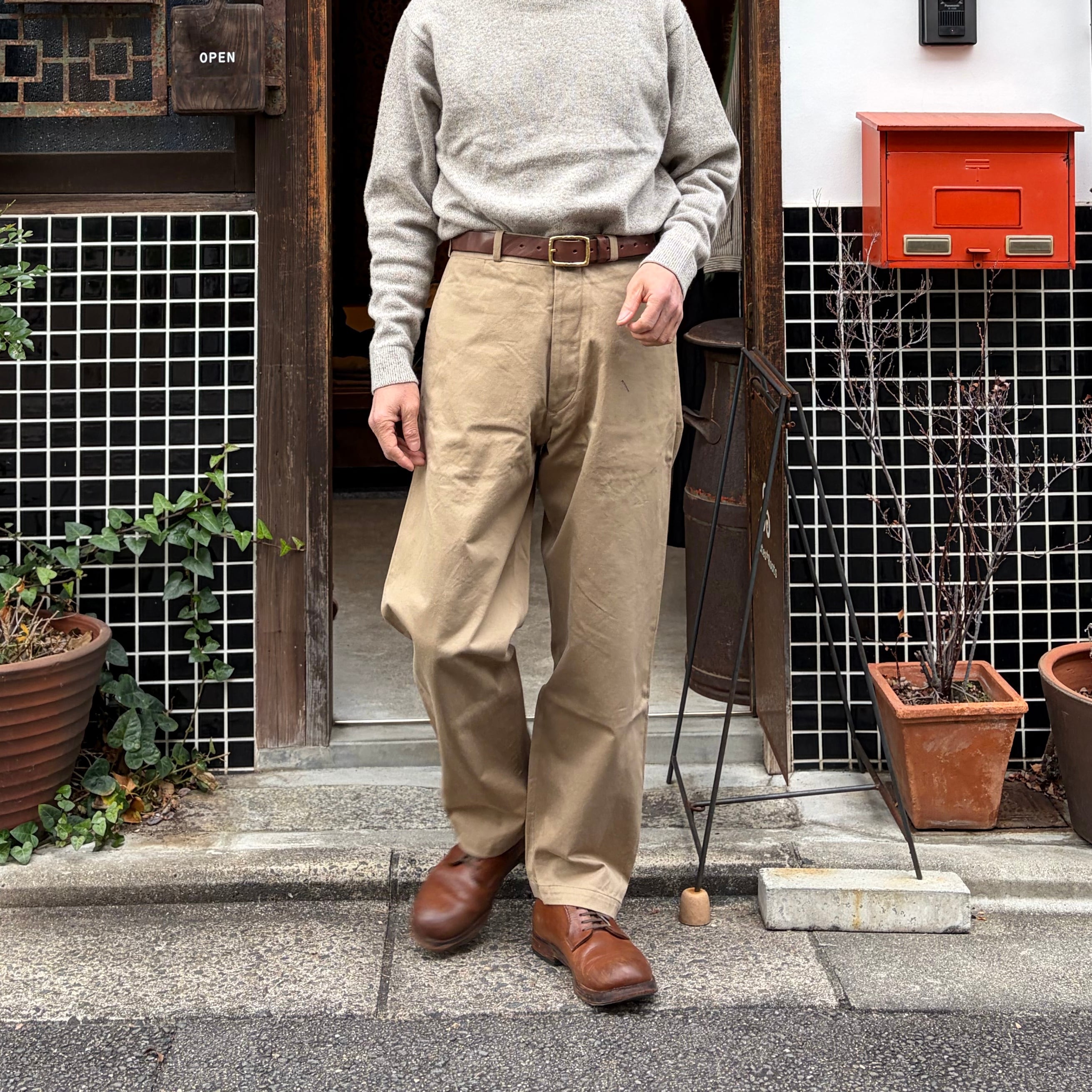 YAECA/ヤエカ Men's CHINO PANTS WIDE TAPERED /メンズ チノパンツ