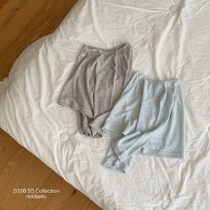 [ninibello] Marine Striped Shirt +fee2 / [니니벨로] 마린단가라단작티