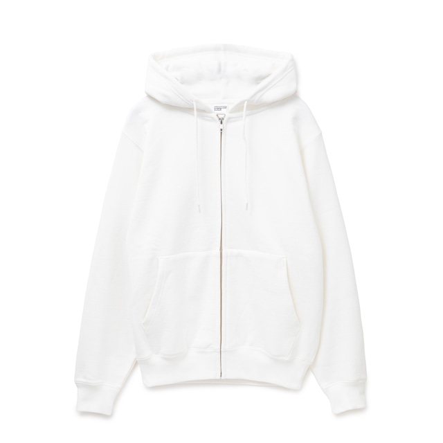 15oz Garment Dye Zip Up Hoodie  <White>