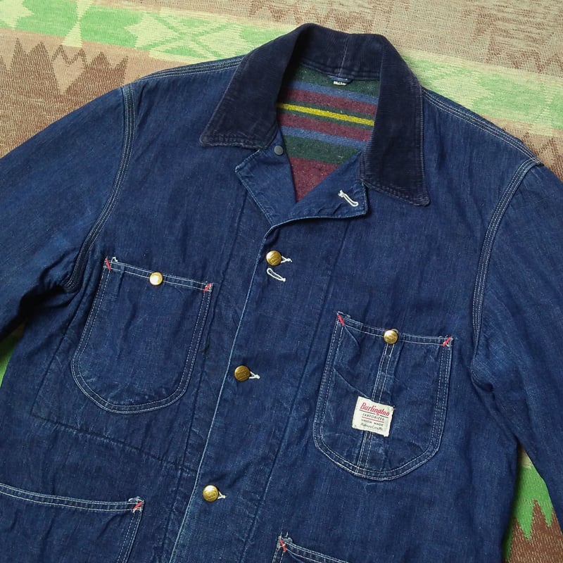 50s Burlington Denim Chore Jacket w/Blanket Lining （40） | Wonder