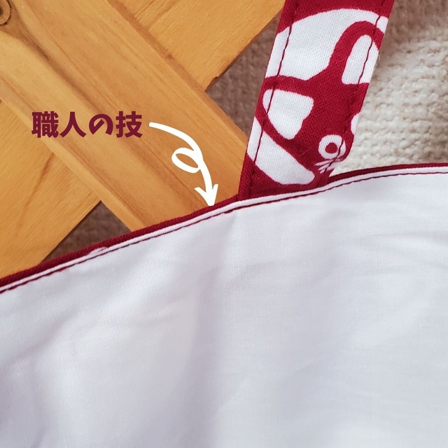 陽だまり猫　のら(エンジベース・ドット猫)手ぬぐいトートバッグ