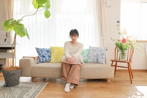 オーガニックコットン×リネン　肌触りが心地よいクッションカバー｜BIRD