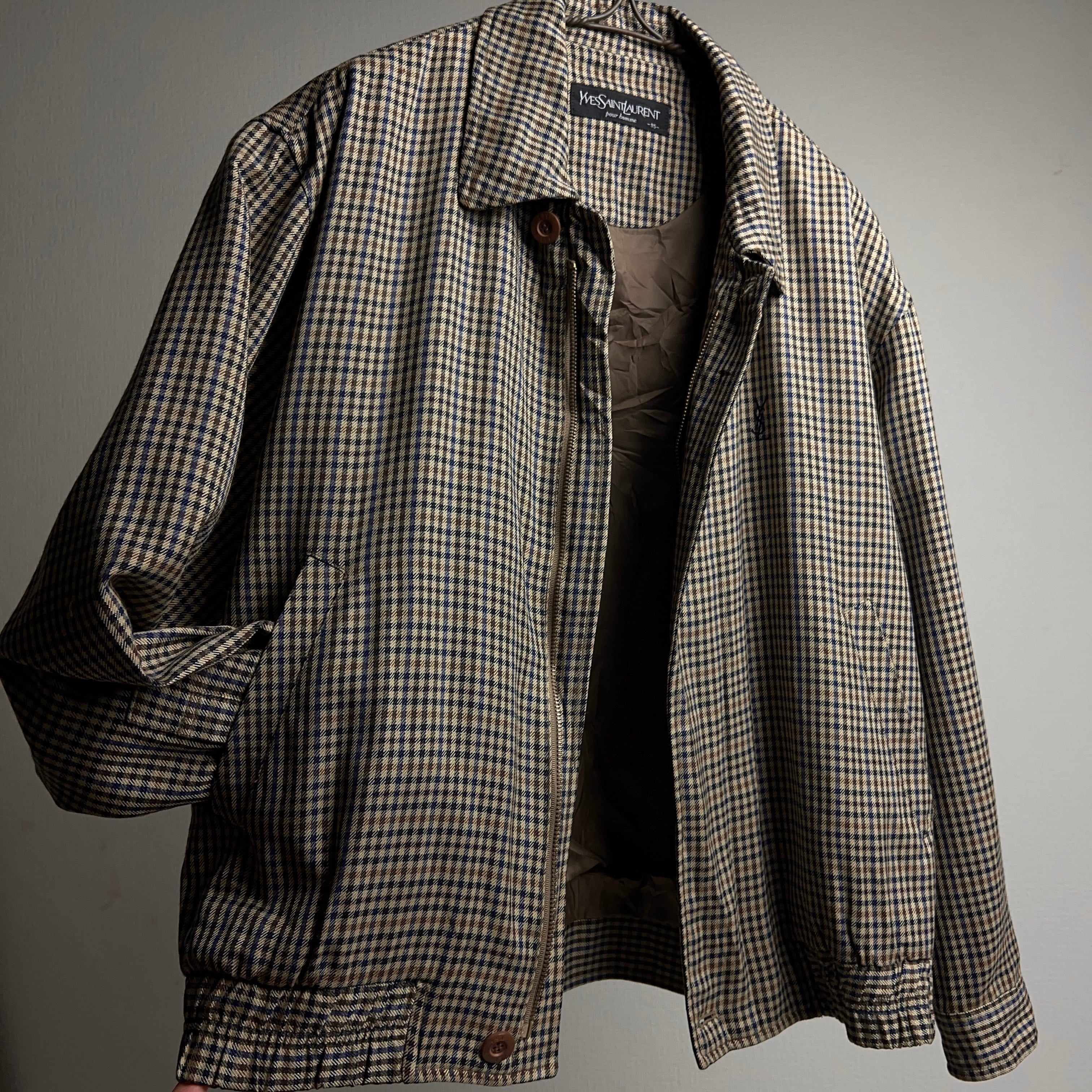 OLD YVES SAINT LAURENT JACKET CHECK