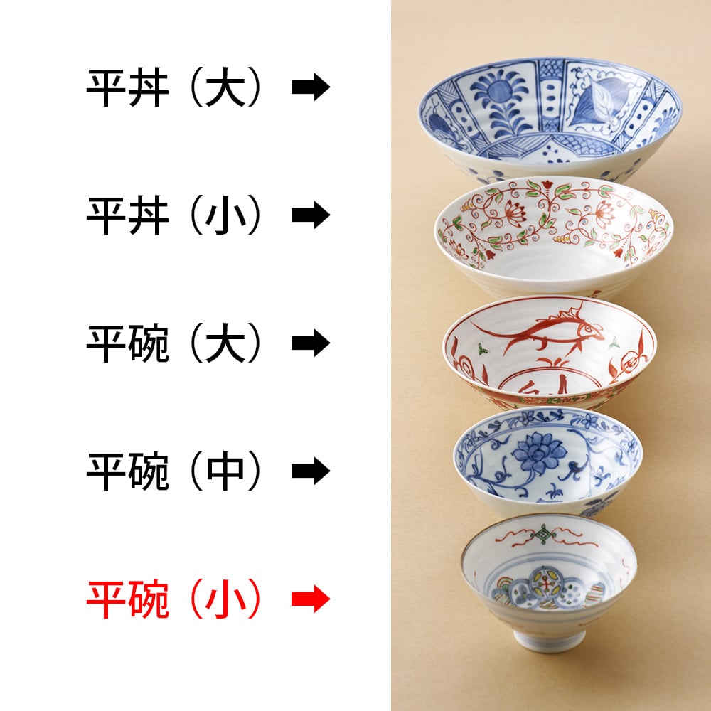 呉須手花唐草 平碗（小） | 肥前吉田焼 陶磁器の与山窯