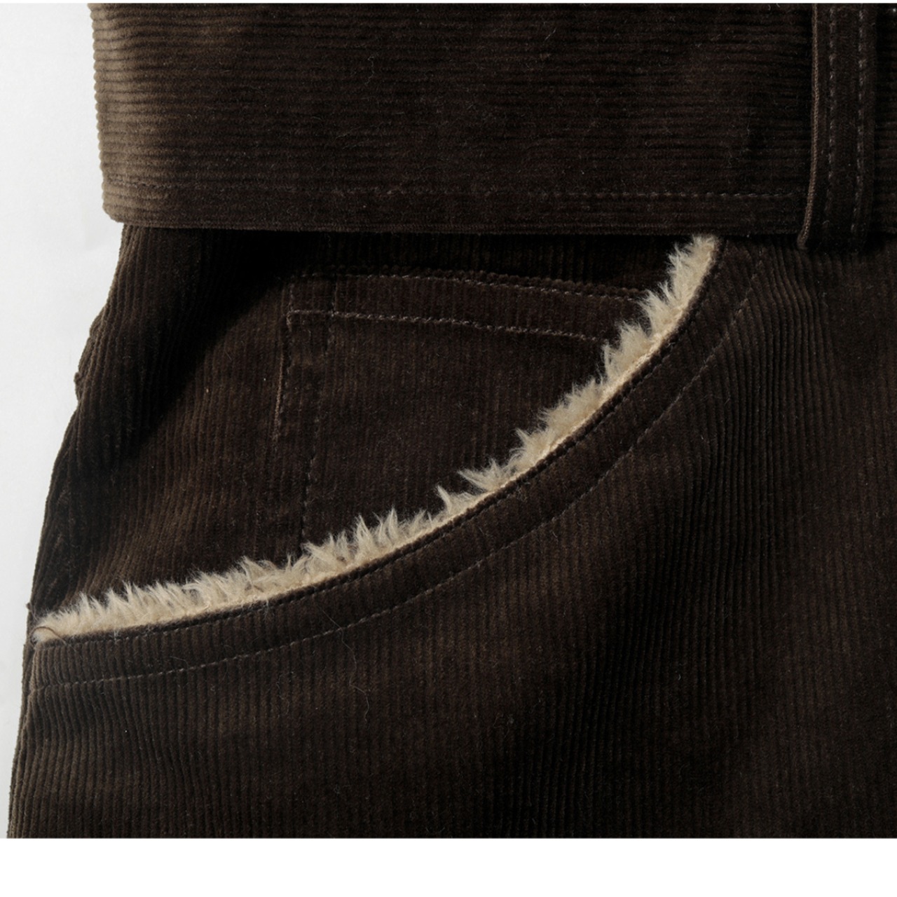 ボタンフロントベルト付きロングジャケット   F0055 - 11