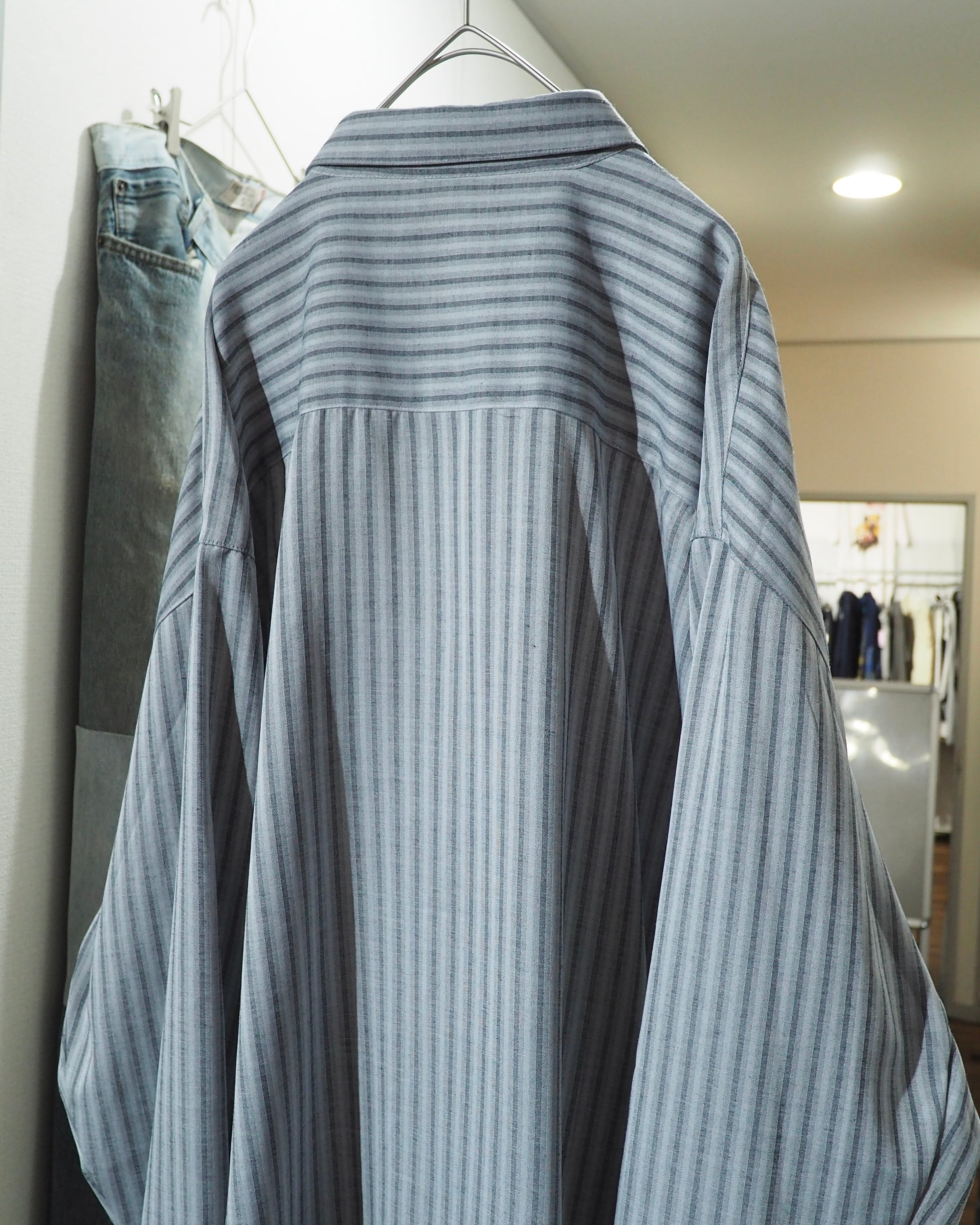 1990s " Pavo by Lastrade " Deformation Collar Design Vintage Drape Loose Shirt