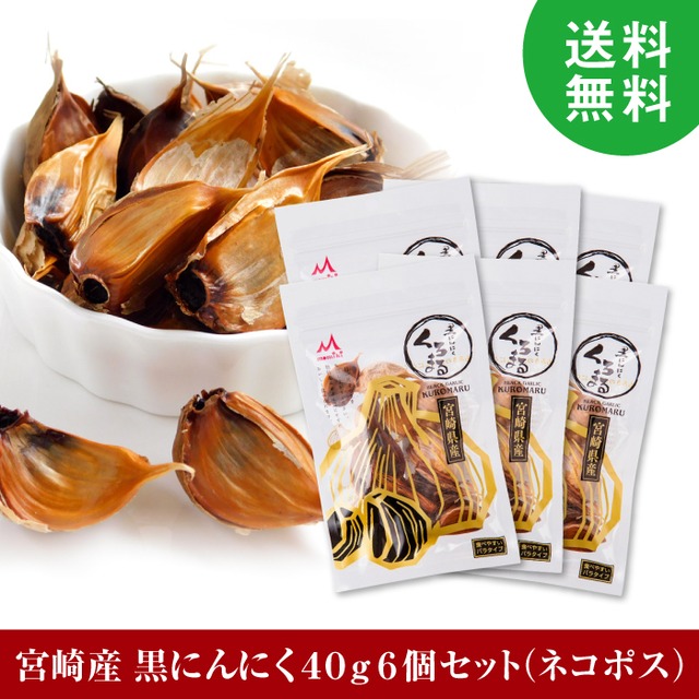 ギフト プレゼント 黒にんにく もみき くろまる 40g 6個 セット 免疫  にんにく