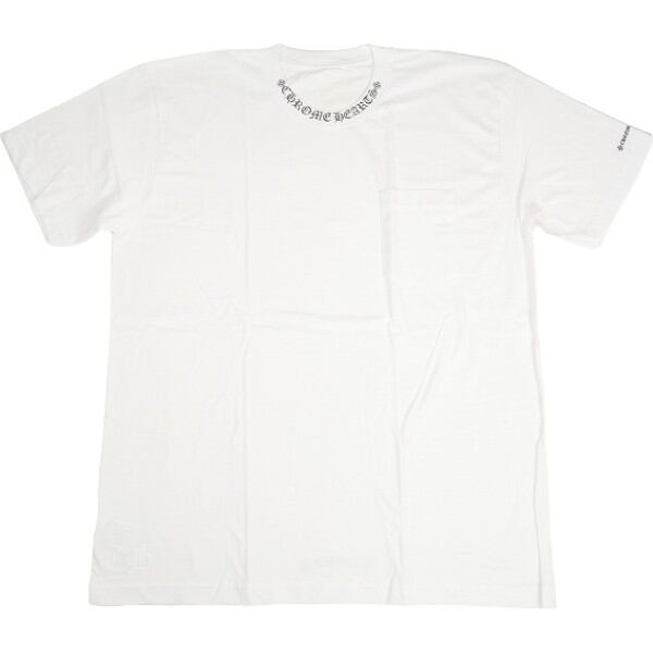K*様 【美品・正規品】Chrome Hearts白Tシャツ Lポケットロゴ Size【L】 CHROME HEARTS クロム・ハーツ NECK LOGO POCKET S/S T