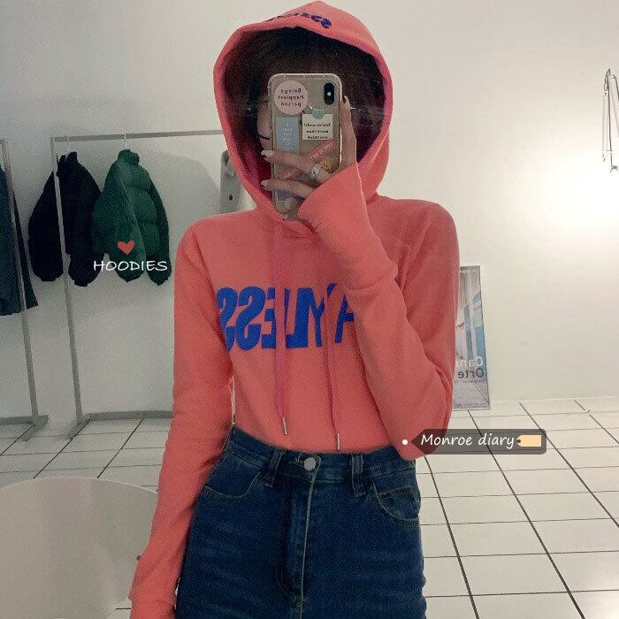 セーター レディーススタイルフードジャケット スプリングルーズショートトップス ロング 春物 モンロー68265368777