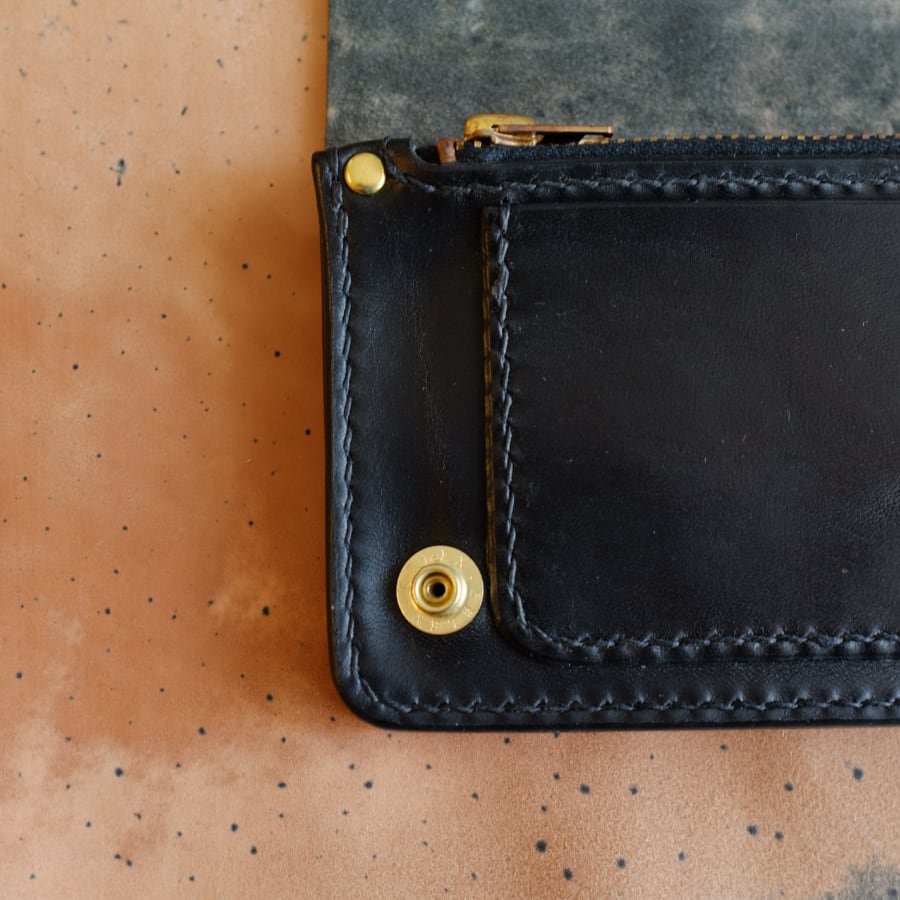 在庫品】ミドルトラッカーウォレット 壱 GUIDI CULATTA CAVALLO 参層式