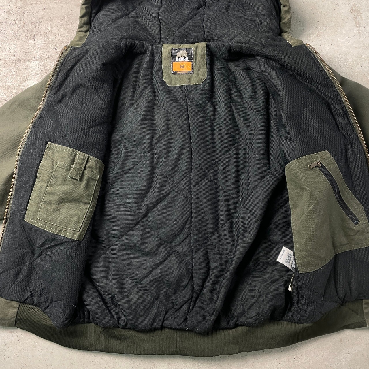 BERNE WORKWEAR ワークジャケット ダック地 アクティブジャケット 