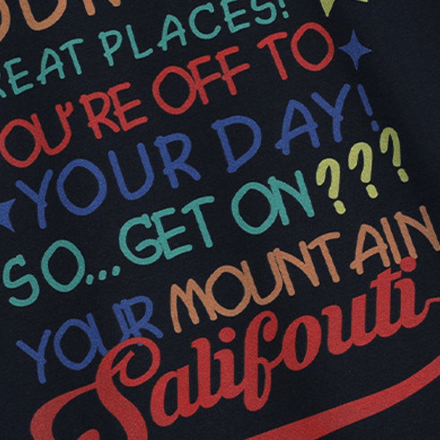colorful lettering print short-sleeve tee　カラフルレタリングプリント半袖ティー　J2014