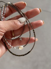 ［Golden Obsidian］beadsNecklace［BZN24］