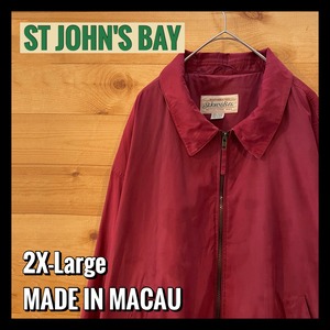 【ST.JOHN'S BAY】ブルゾン ジャケット スウィングトップ 2XL オーバーサイズ アメリカ古着