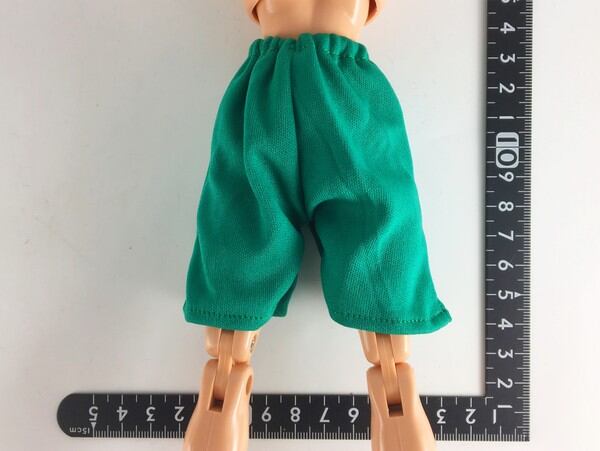 ドール服 1/6 男性用27 サッカーショートパンツ グリーン No7 - 画像2