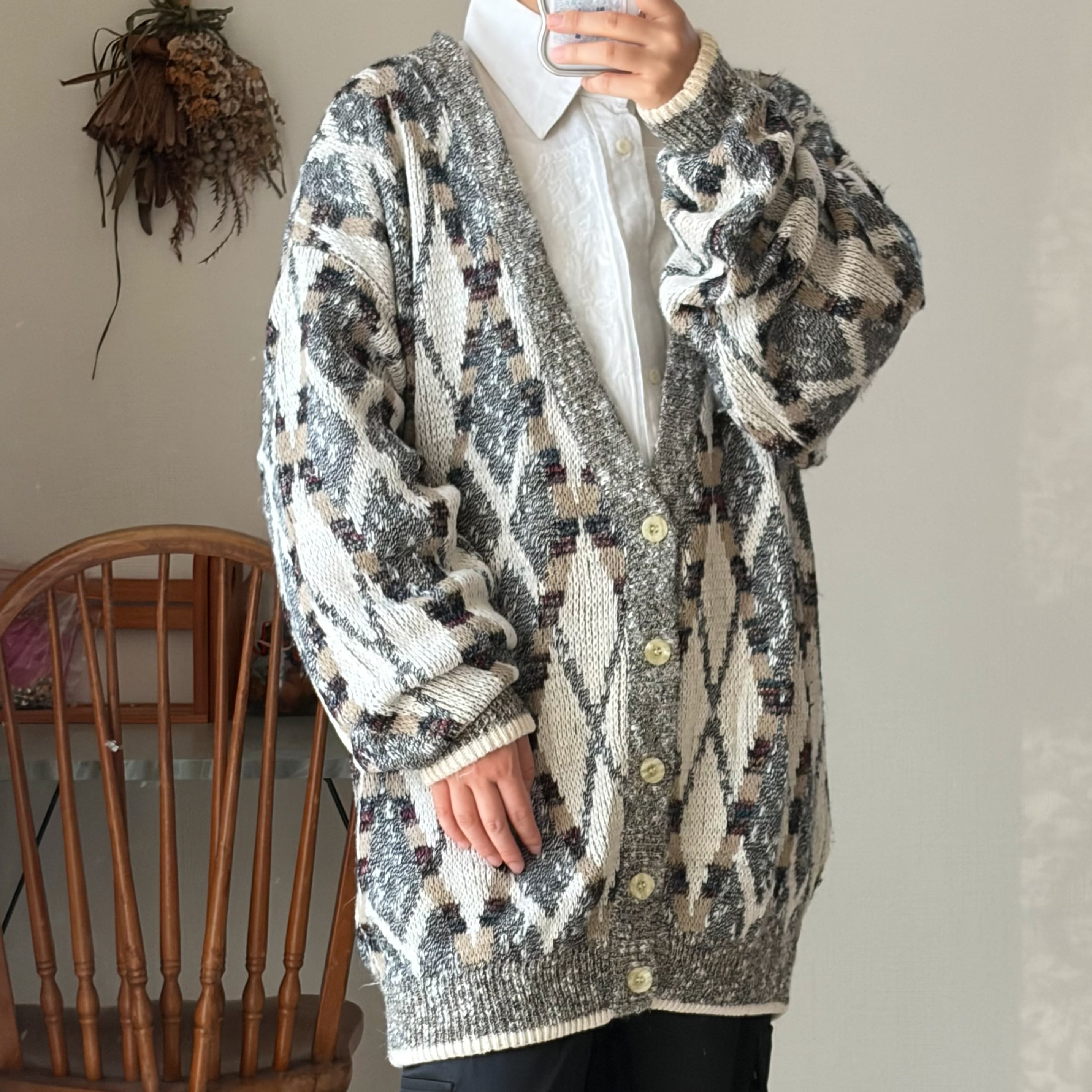 cardigan 古着 カーディガン オーバーサイズ
