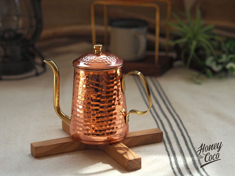 カリタ銅ポット600 送料無料 日本製 おしゃれキャンプ Honeycoco ハニココ