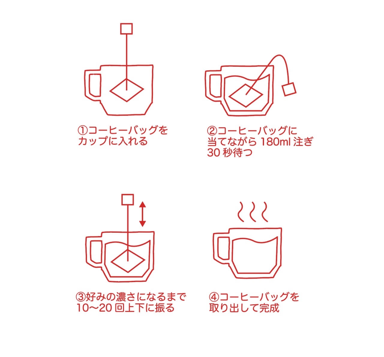 宮入圭太デザイン＜木の葉猿＞コーヒーバッグ（ディップタイプ）10個
