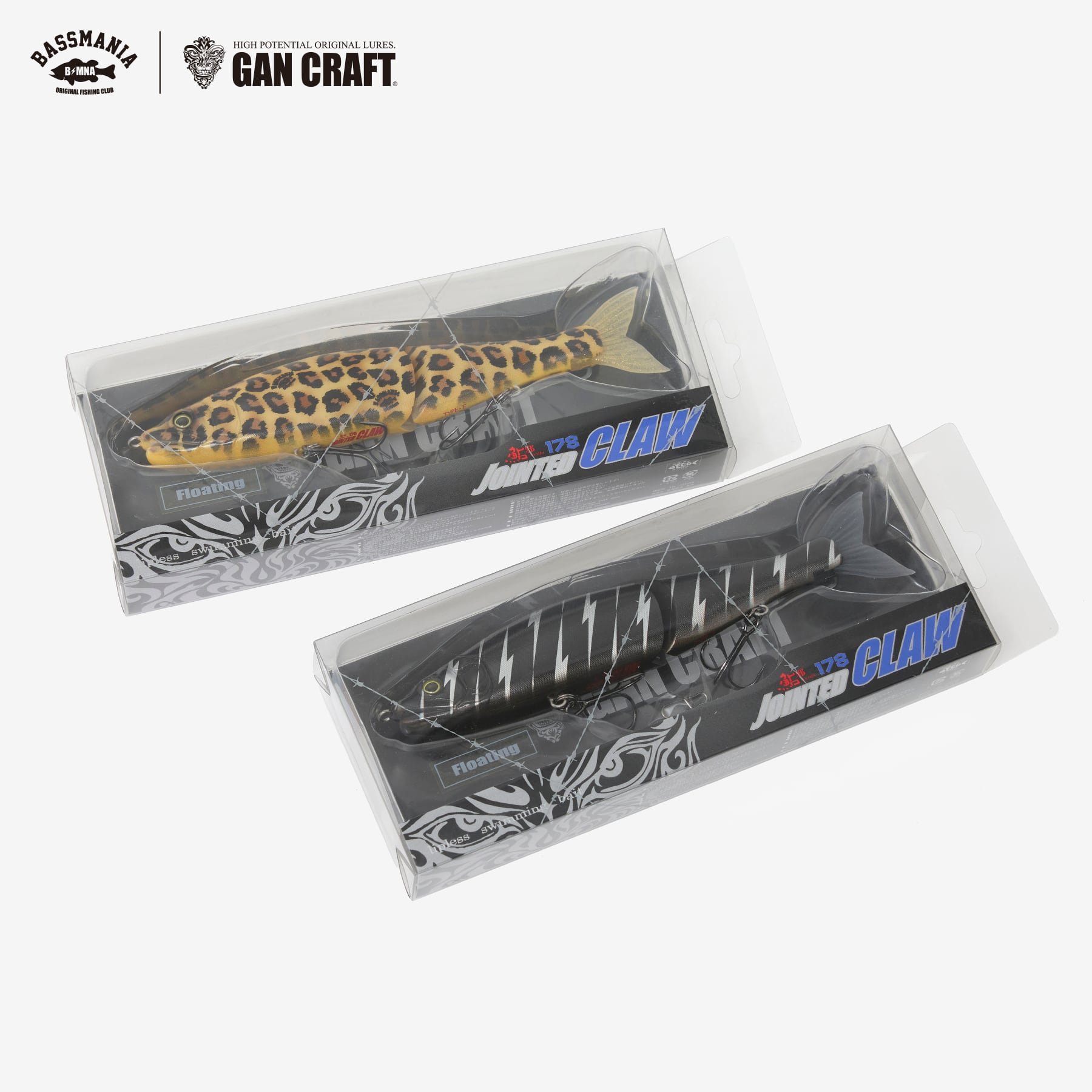 GANCRAFT×BASSMANIA】JOINTED CLAW 178 Type-F [Thunder / Leo GANCRAFT×BASSMANIA】JOINTED CLAW 178 Type-F [Thunder / Leo