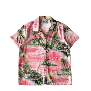 Lady's USEDアロハシャツ / Wave Shoppe / size S