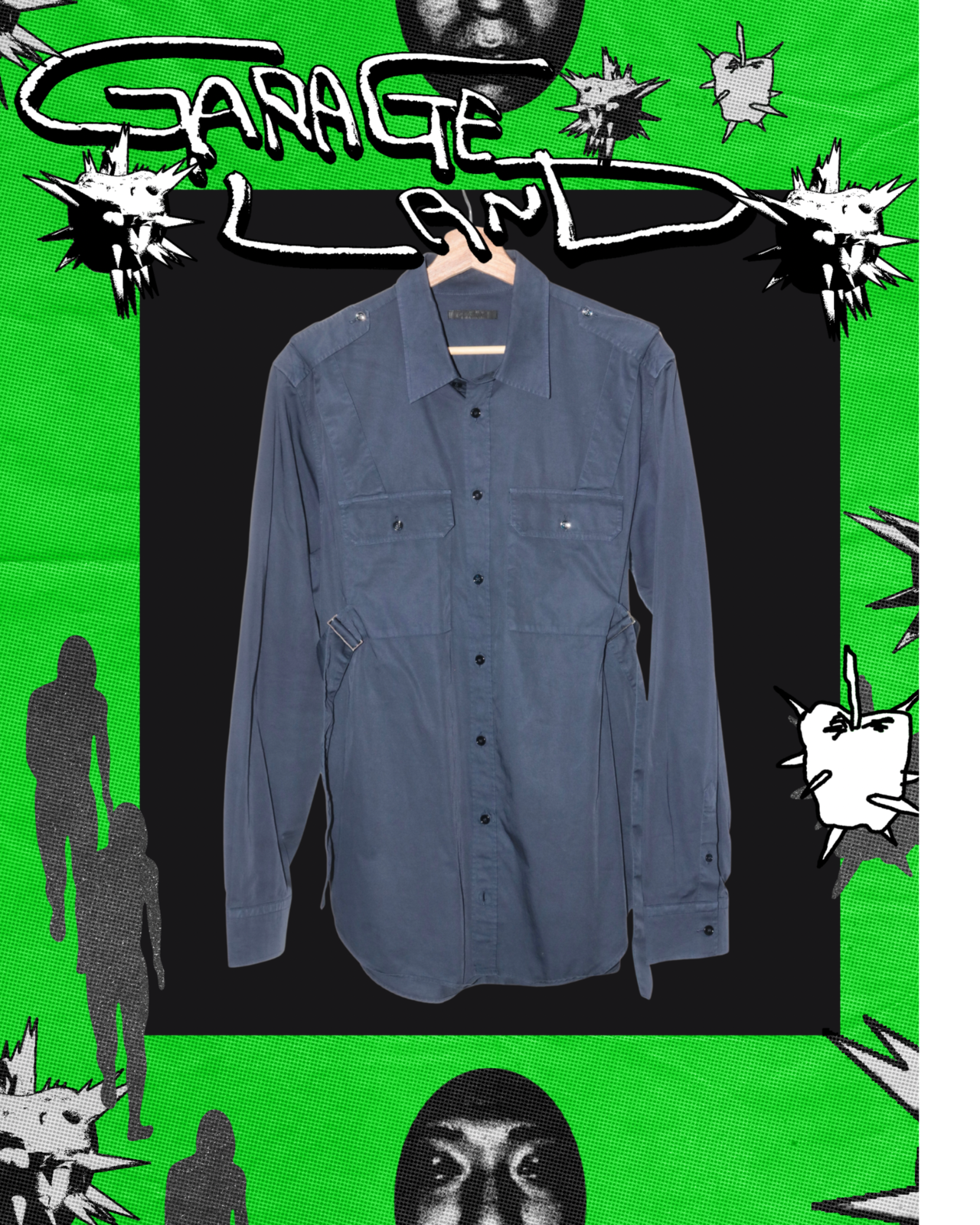 HELMUT LANG parachute shirts
