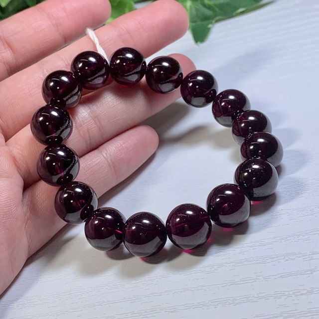 希少！ハイクオリティ♪大玉ロードライトガーネット ブレスレット
