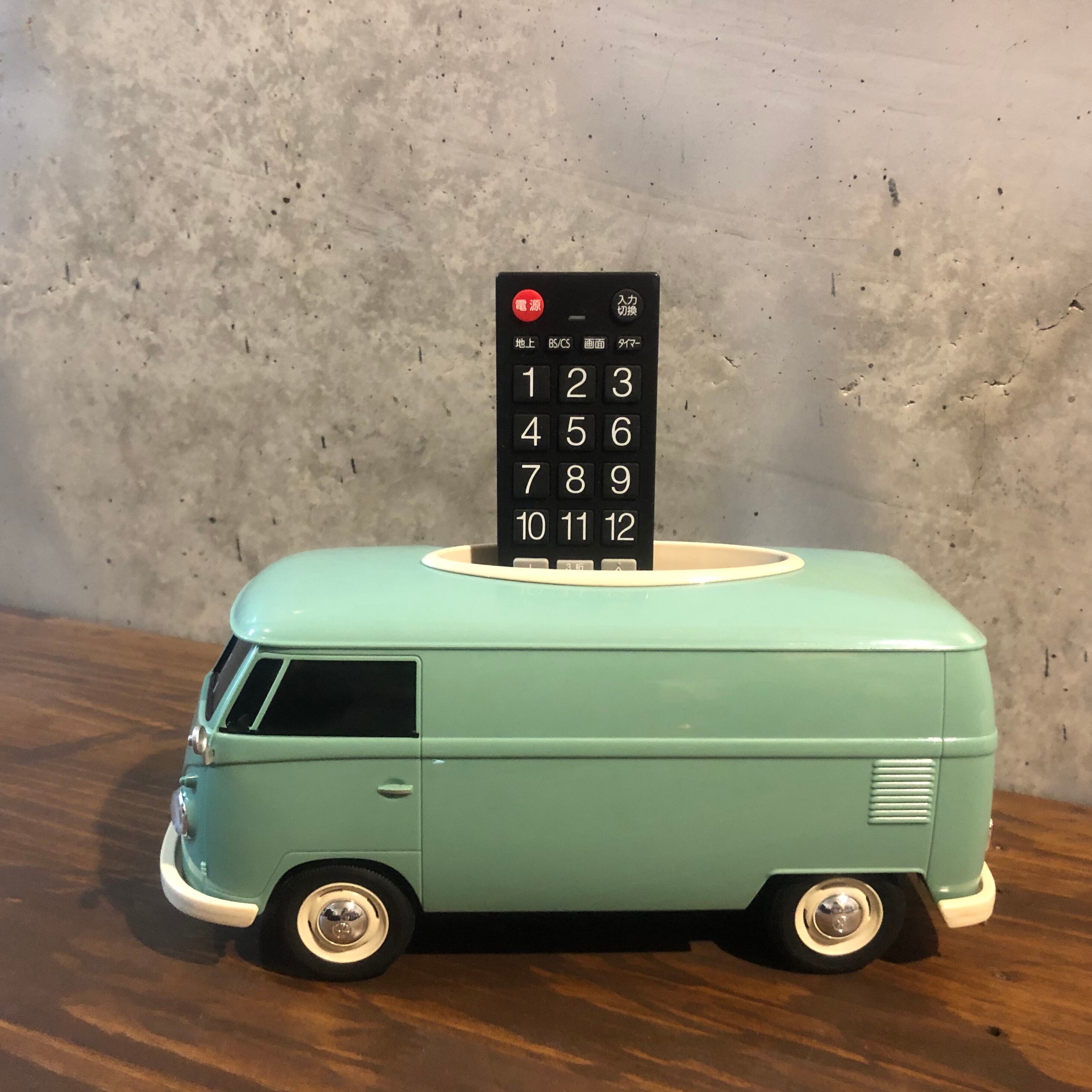 フォルクスワーゲンバス ティッシュケース モスグリーン | nooncall