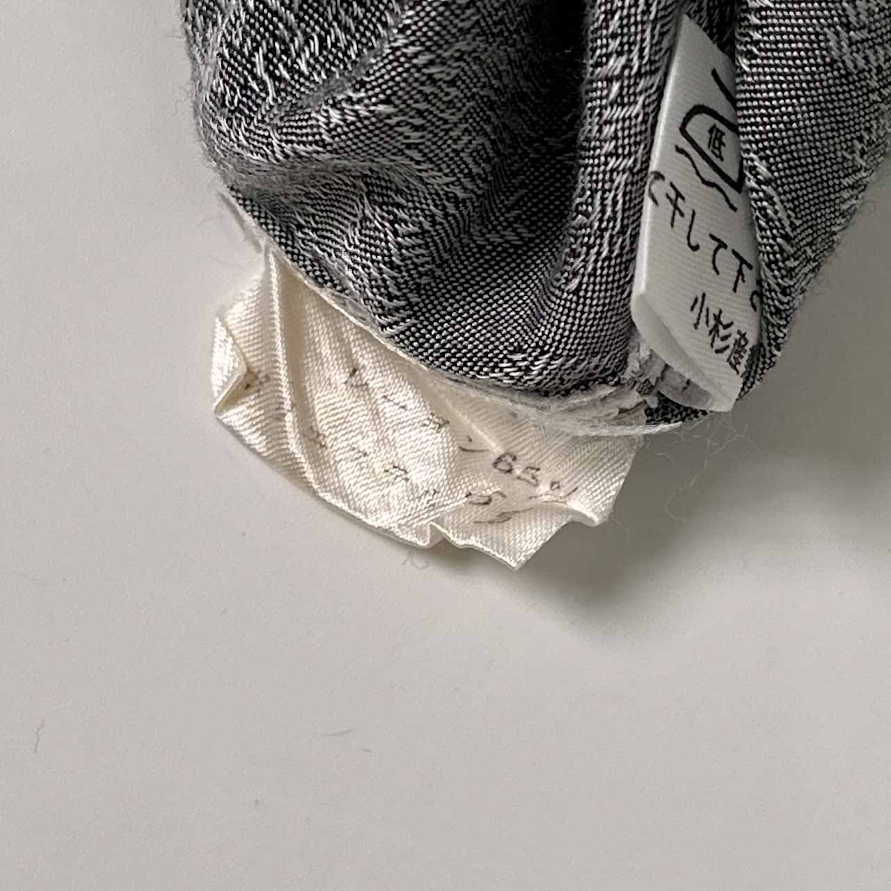 90s Modigliani UOMO COORDWEAR モディリアーニ ストライプ レーヨン 長袖シャツ/グレー系 メンズビンテージ