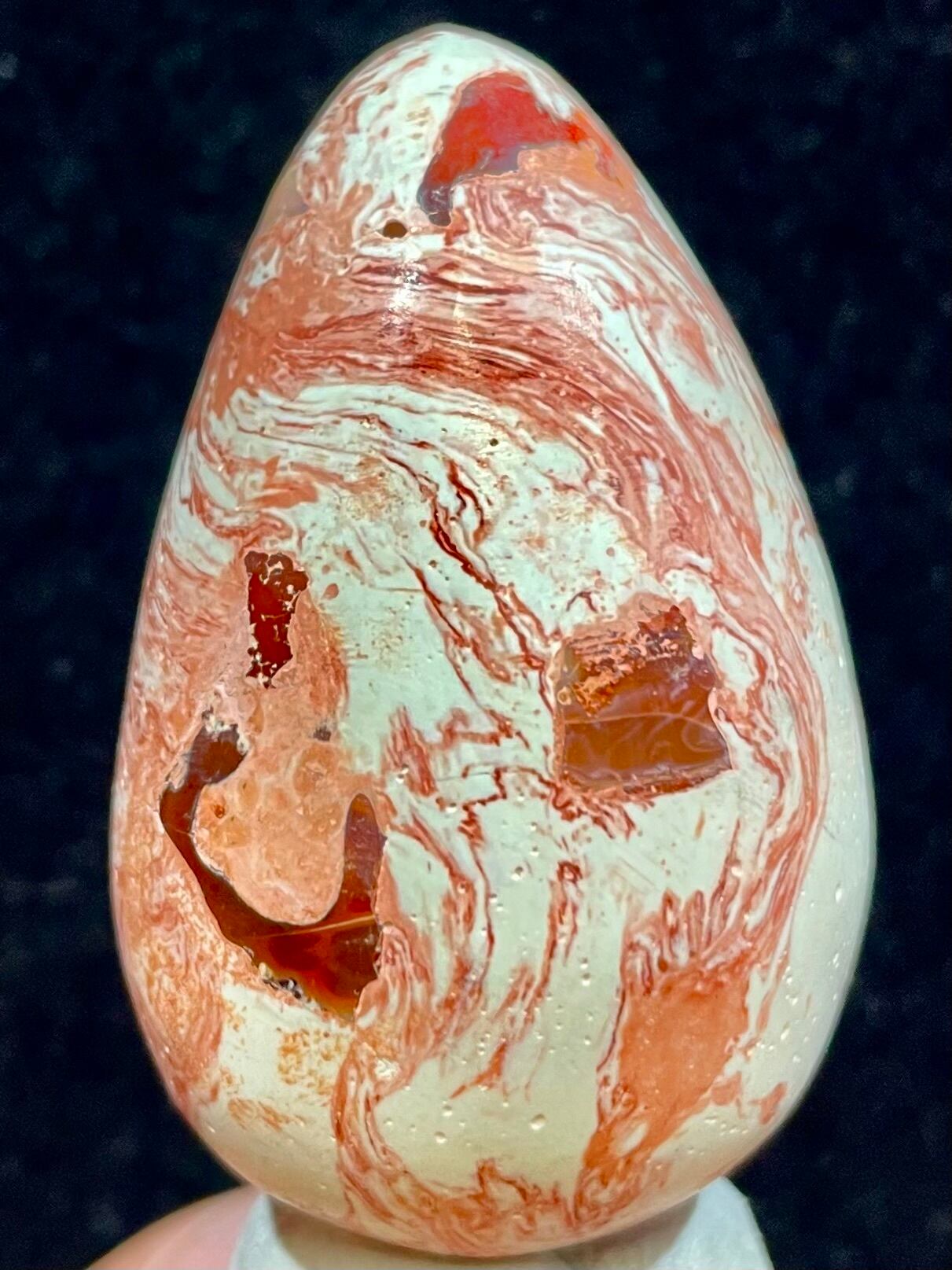 6) 美品!メキシコ産「オパール」エッグ