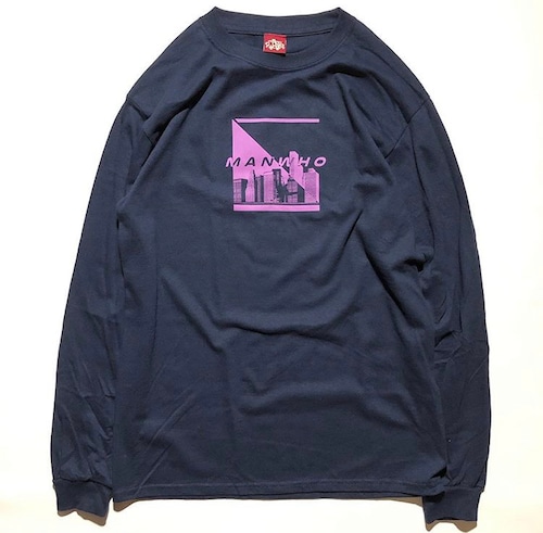 MANWHO / DAY&NIGHT L/S TEE NAVY