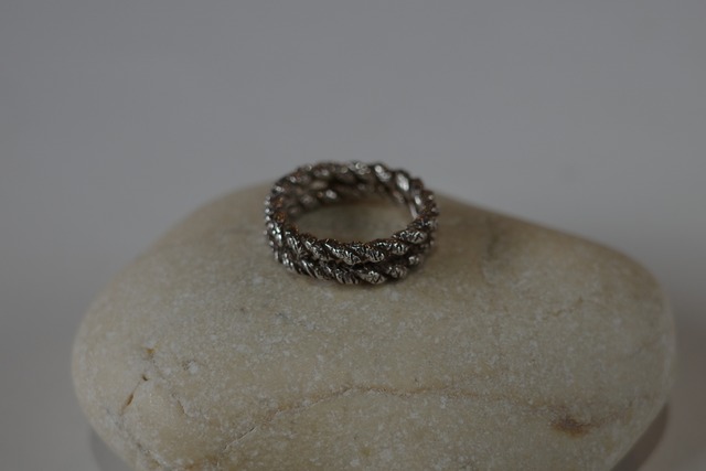 〈vintage silver925〉double braided ring