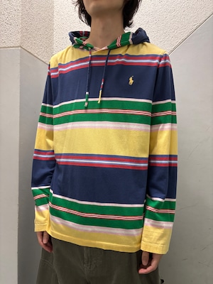 00's "ralph lauren" hooded t-shirt