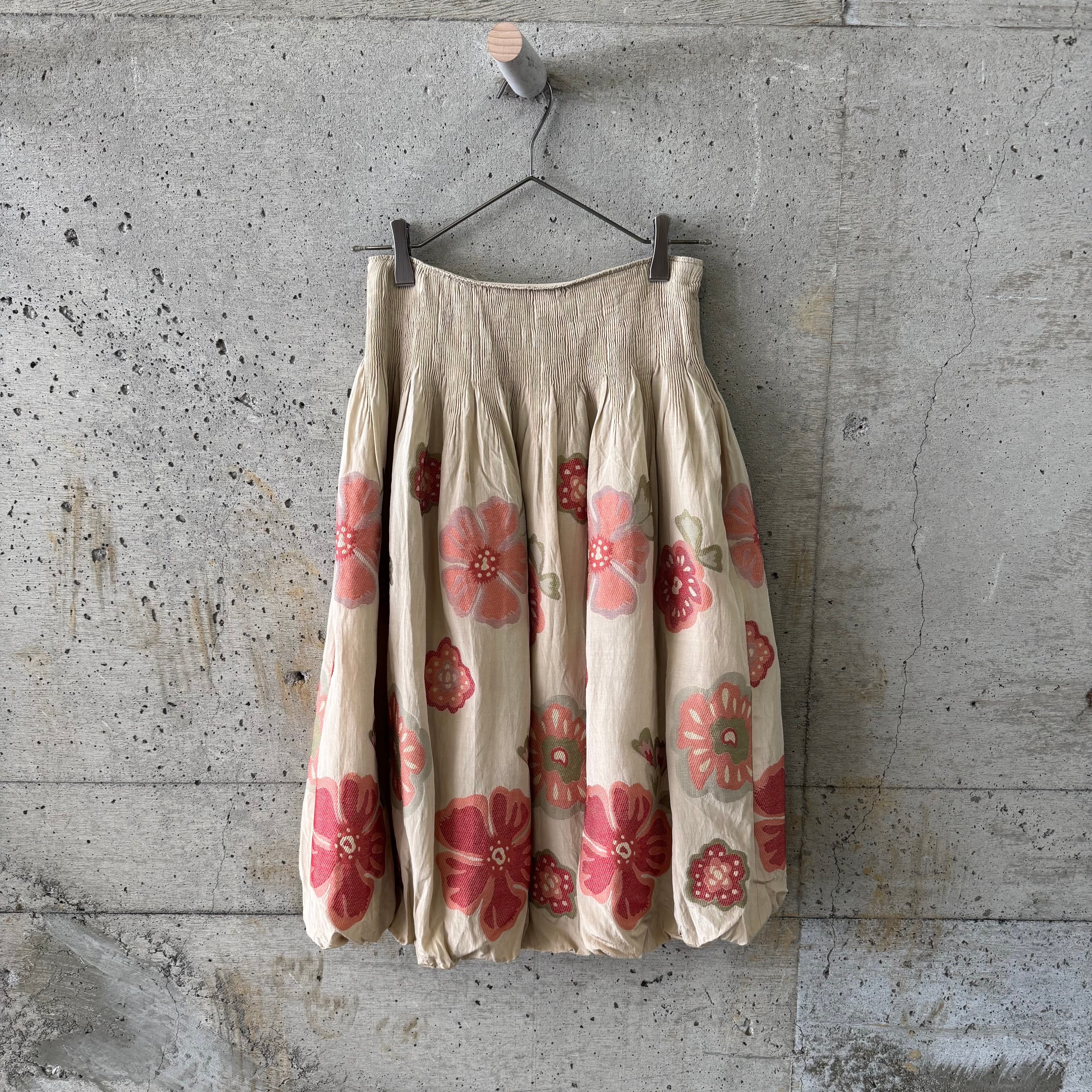 Floral balloon skirt