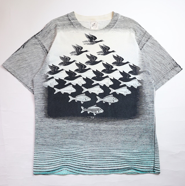 1990 M.C. ESCHER SKY&WATHER ART TSHIRT