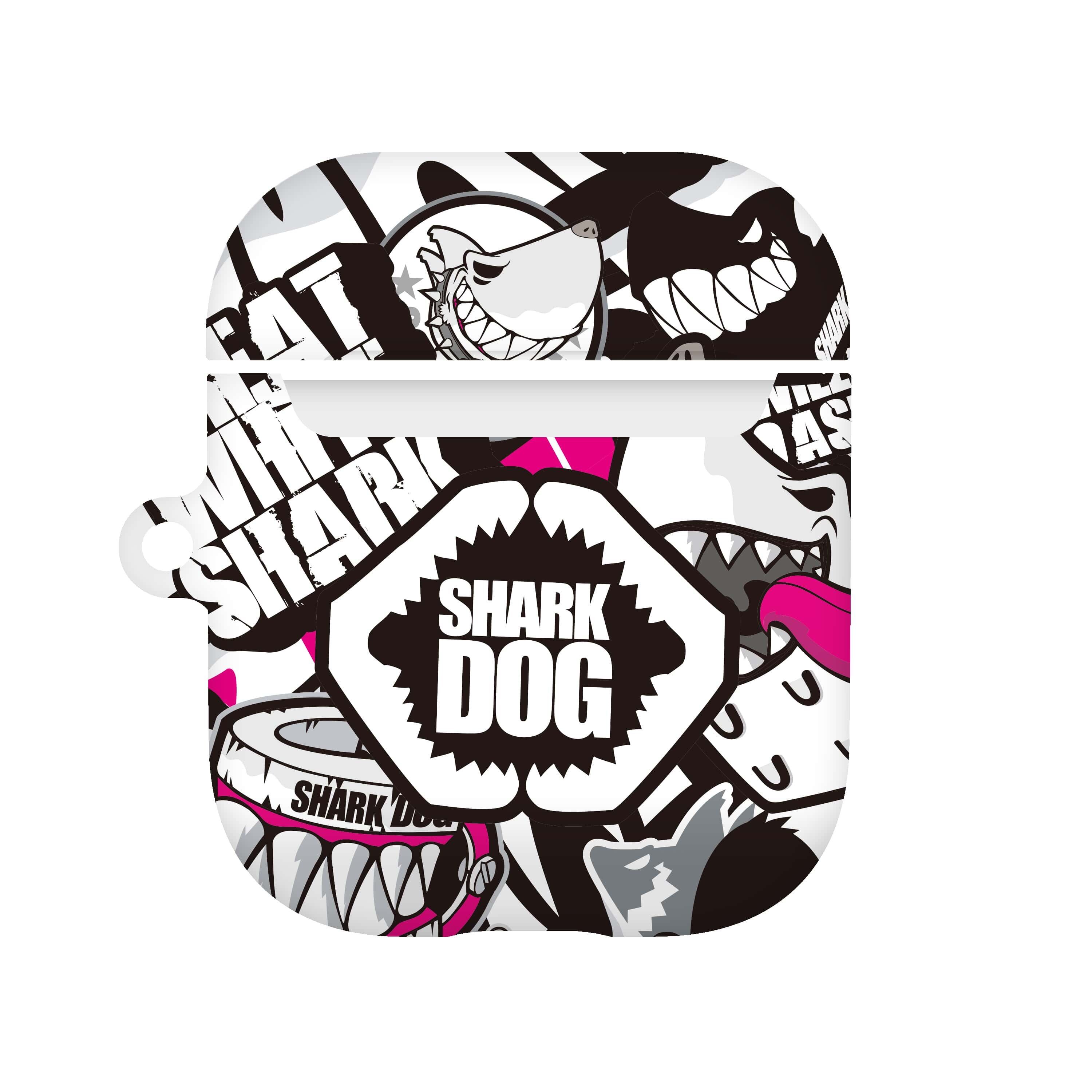 韓国 Airpodsケース Shark Dog かっこいい イラスト キャラクター デザイナーズ エアーポッズ 第1 2世代用 カバー ハードコア 鮫 犬 Sd01 韓国スマホケース専門店 Korean Case