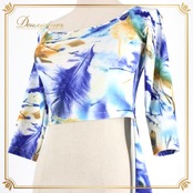 社交ダンス 衣装 AMYDANCE APPAREL エイミーダンス・アパレル トップス カットソー レッスンウェア ブルー系 ホワイト系 イエロー系 オレンジ系 ブラウン系 青 白 イエローブラウン レディース オールシーズン ソシアルダンス 競技ダンス ボールルームダンス エレガント かわいい 上品 大人っぽい きれいめ 華やか
