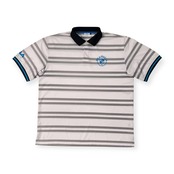 FILA GOLF フィラ ゴルフ ボーダー柄 半袖 ドライ ポロシャツ サイズ 3L /メンズ/ゴルフ/ホワイト×グレー×ブルー