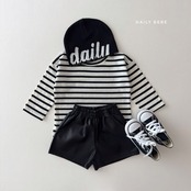 【取寄】Dailybebe デイリーボーダーTシャツ｜秋服｜韓国子供服｜26/AT