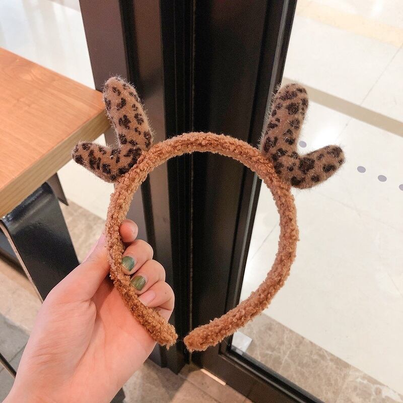 ヘアバンド レッドヘアピン レオパードプリント柄 大人ガーリー スウィート キュート カジュアル ヘアアクセサリー ブラック・アイド・ピーズ31344192249